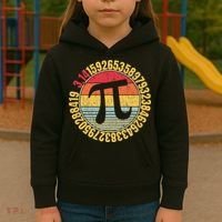 Nerdy Math Pi Symbol Mathlete Kids Hoodie thumb 3