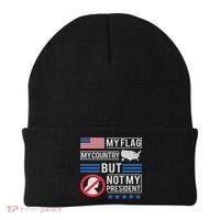 Not My President Impeach Trump Anti Trump Impeach 45 Beanie thumb 0