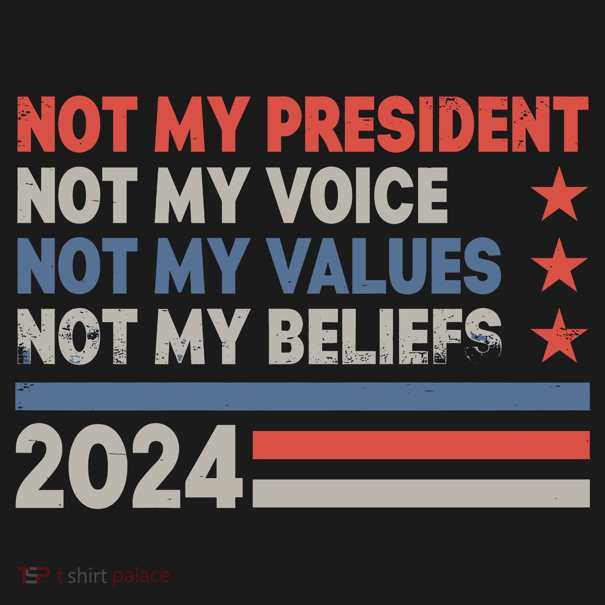 Not My President Not My Voice Not My Value Not My Beliefs Long Sleeve Shirt