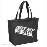 Not My Problem Funny Sarcastic Saying Humor Joke Tote Bag thumb 2