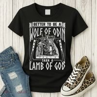 Norse Mythology Pagan Vikings Better To Be A Wolf Of Odin Women's T-Shirt thumb 3