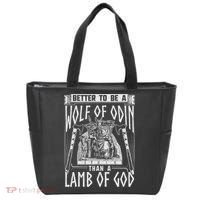 Norse Mythology Pagan Vikings Better To Be A Wolf Of Odin Tote Bag thumb 0
