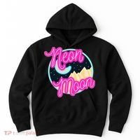 Neon Moon Retro Western 80s 90s Country Hoodie thumb 0