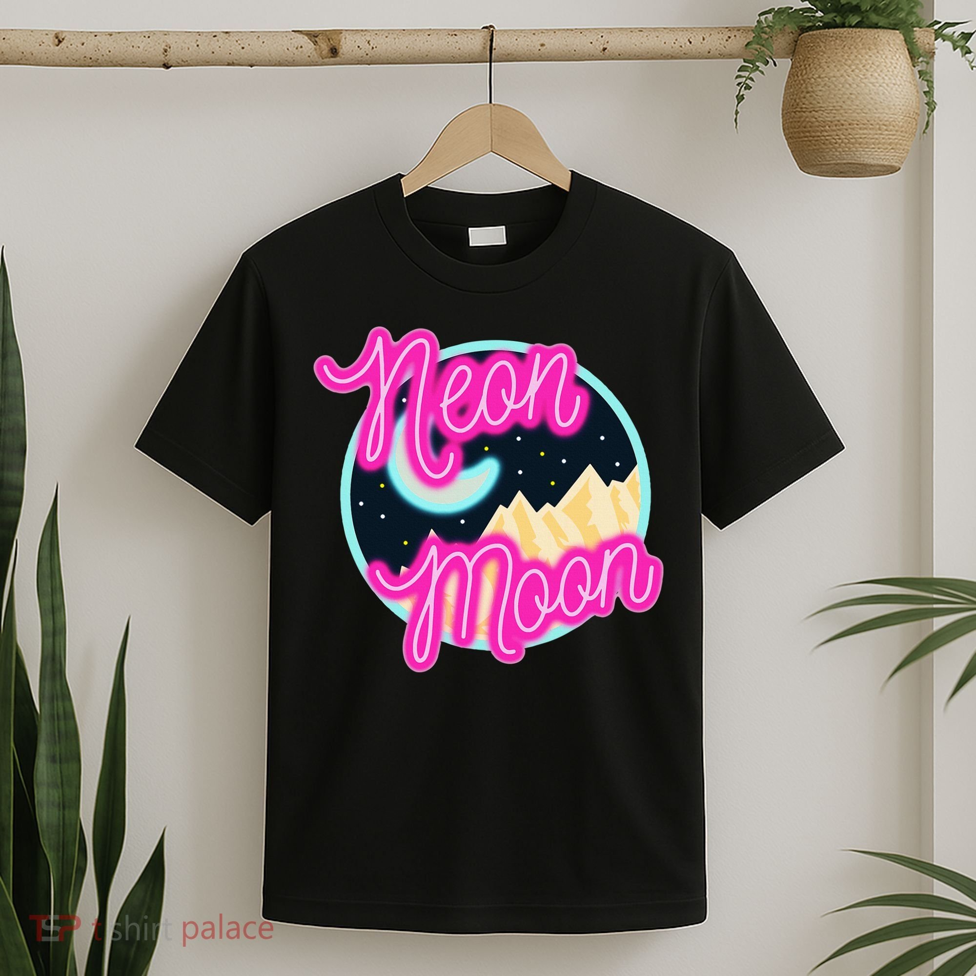 Neon Moon Retro Western 80s 90s Country T-Shirt