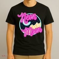 Neon Moon Retro Western 80s 90s Country T-Shirt thumb 3