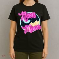 Neon Moon Retro Western 80s 90s Country T-Shirt thumb 4