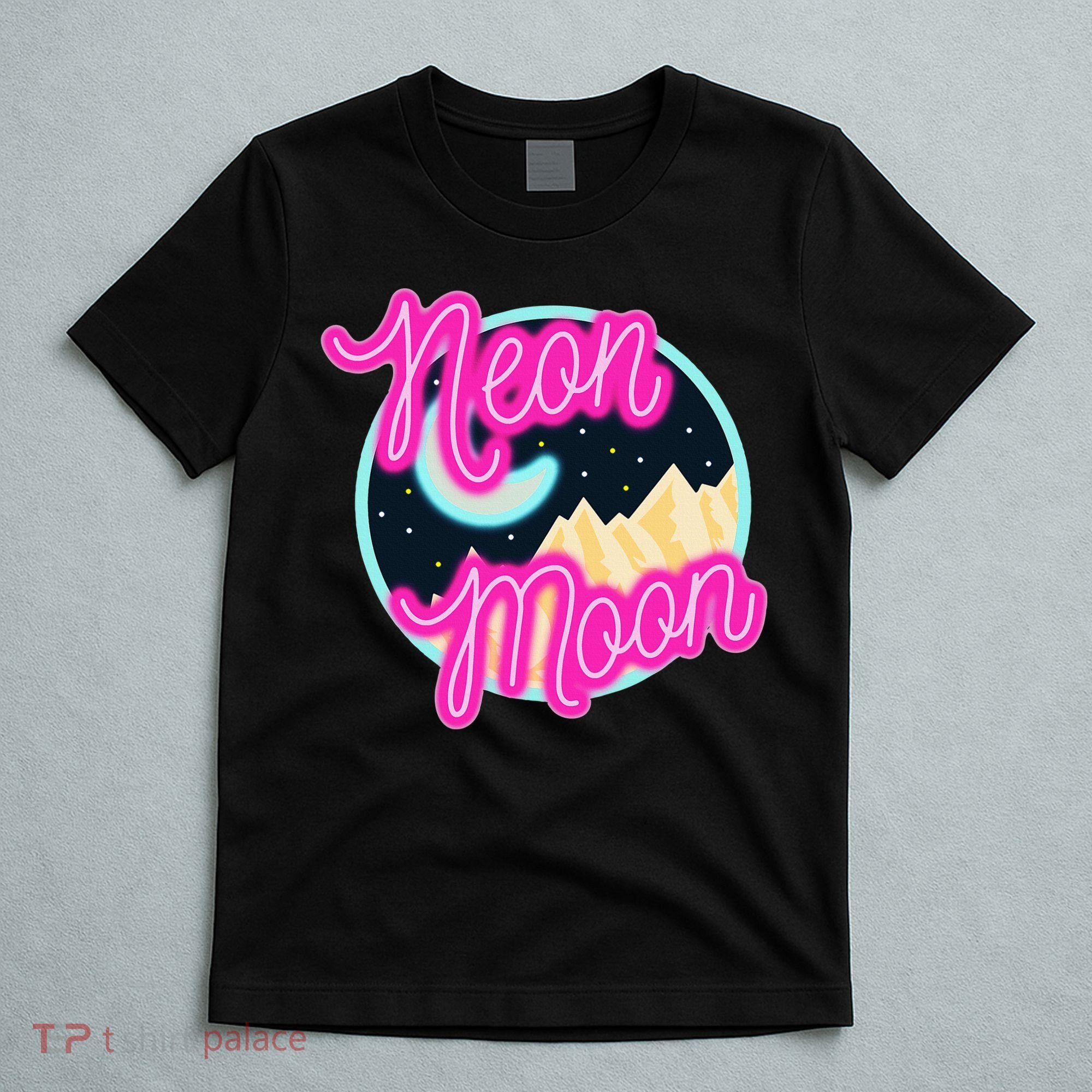 Neon Moon Retro Western 80s 90s Country T-Shirt