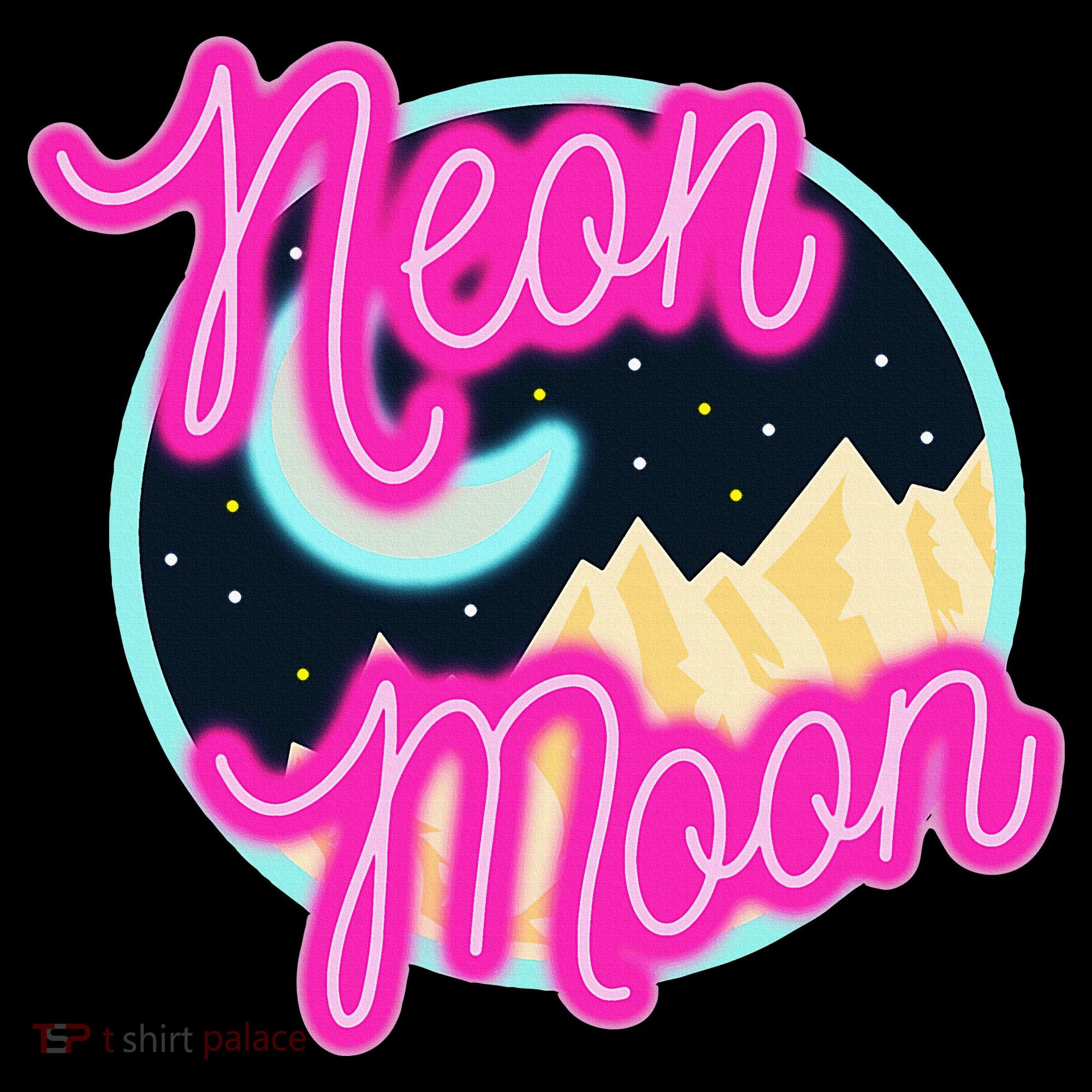 Neon Moon Retro Western 80s 90s Country T-Shirt