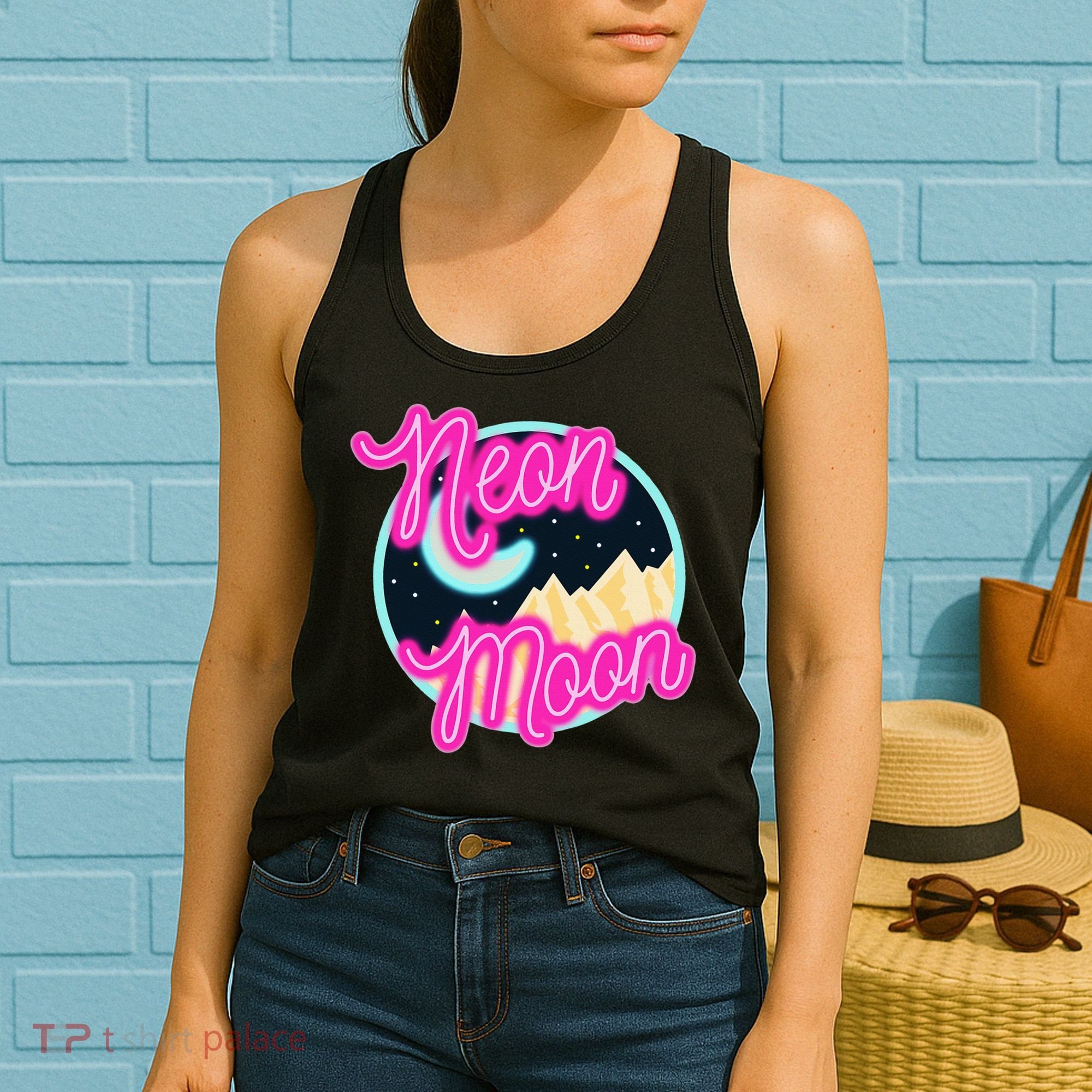 Neon Moon Retro Western 80s 90s Country Women's Tank Top