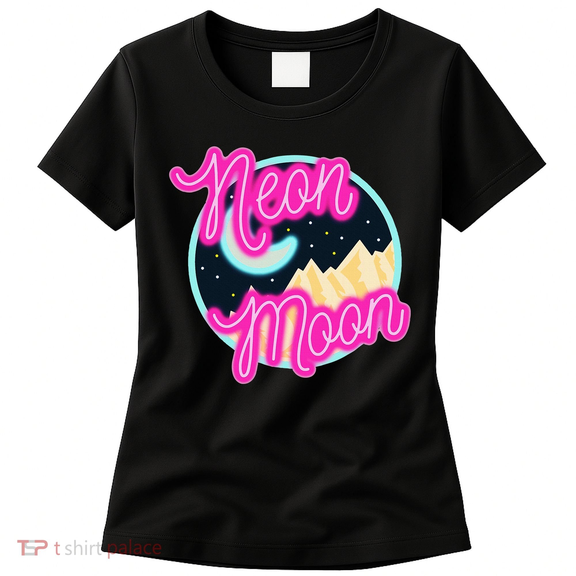 Neon Moon Retro Western 80s 90s Country Women's T-Shirt