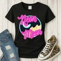 Neon Moon Retro Western 80s 90s Country Women's T-Shirt thumb 3