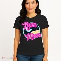 Neon Moon Retro Western 80s 90s Country Women's T-Shirt thumb 4