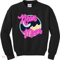 Neon Moon Retro Western 80s 90s Country Kids Sweatshirt thumb 0