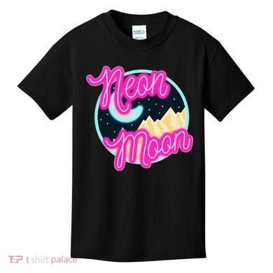 Neon Moon Retro Western 80s 90s Country Kids T-Shirt
