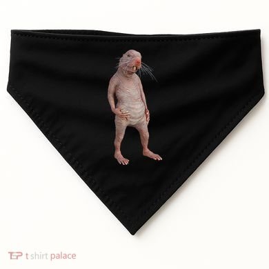 Naked Mole Rat Zookeeper Safari Animal Lover Mole Rat USA-Made Doggie Bandana