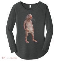 Naked Mole Rat Zookeeper Safari Animal Lover Mole Rat Women's Perfect Tri Tunic Long Sleeve Shirt thumb 0