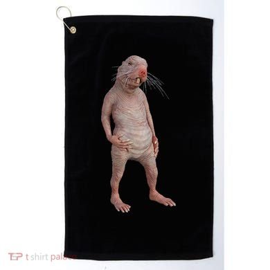 Naked Mole Rat Zookeeper Safari Animal Lover Mole Rat Golf Towel
