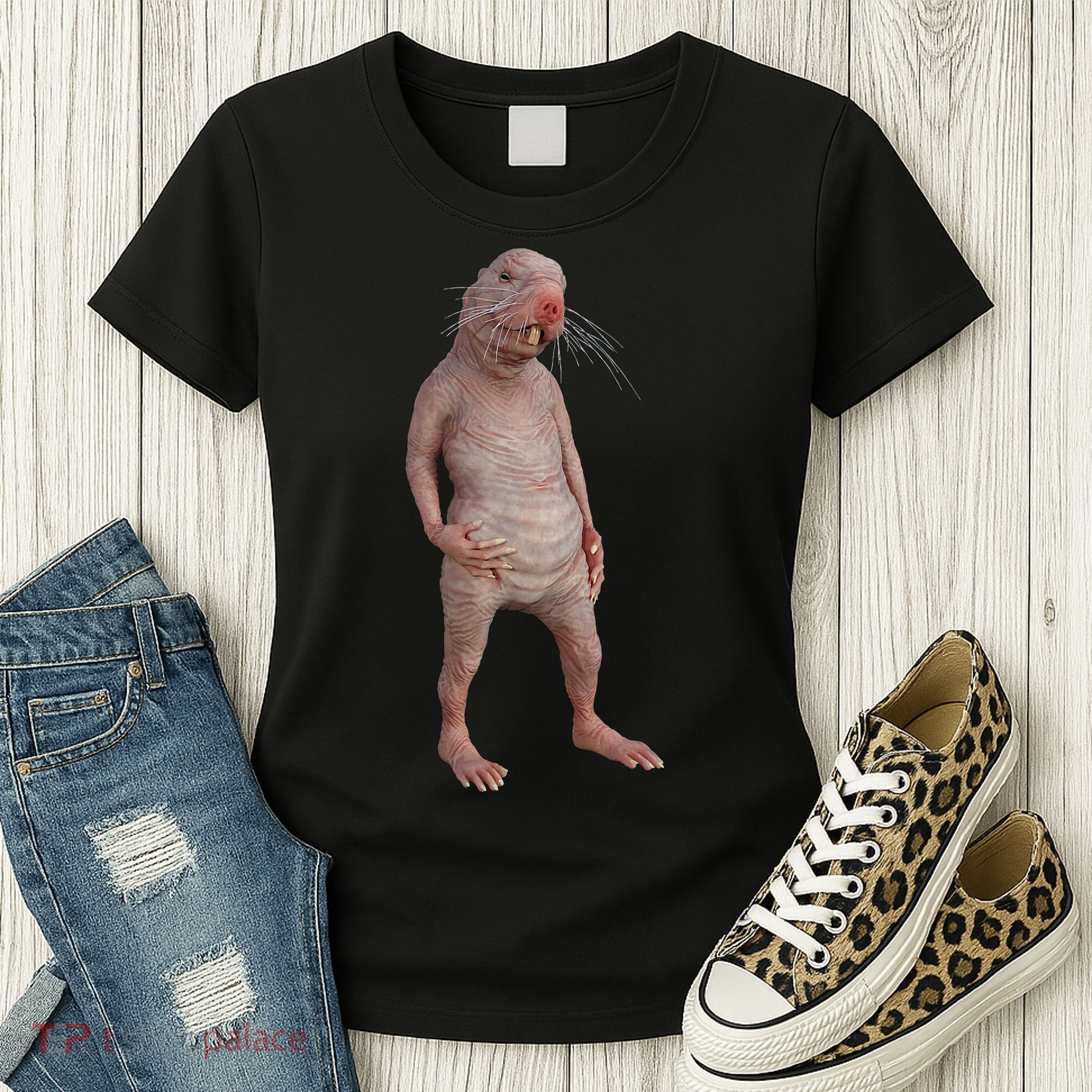 Naked Mole Rat Zookeeper Safari Animal Lover Mole Rat Women's T-Shirt