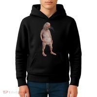 Naked Mole Rat Zookeeper Safari Animal Lover Mole Rat Kids Hoodie thumb 4