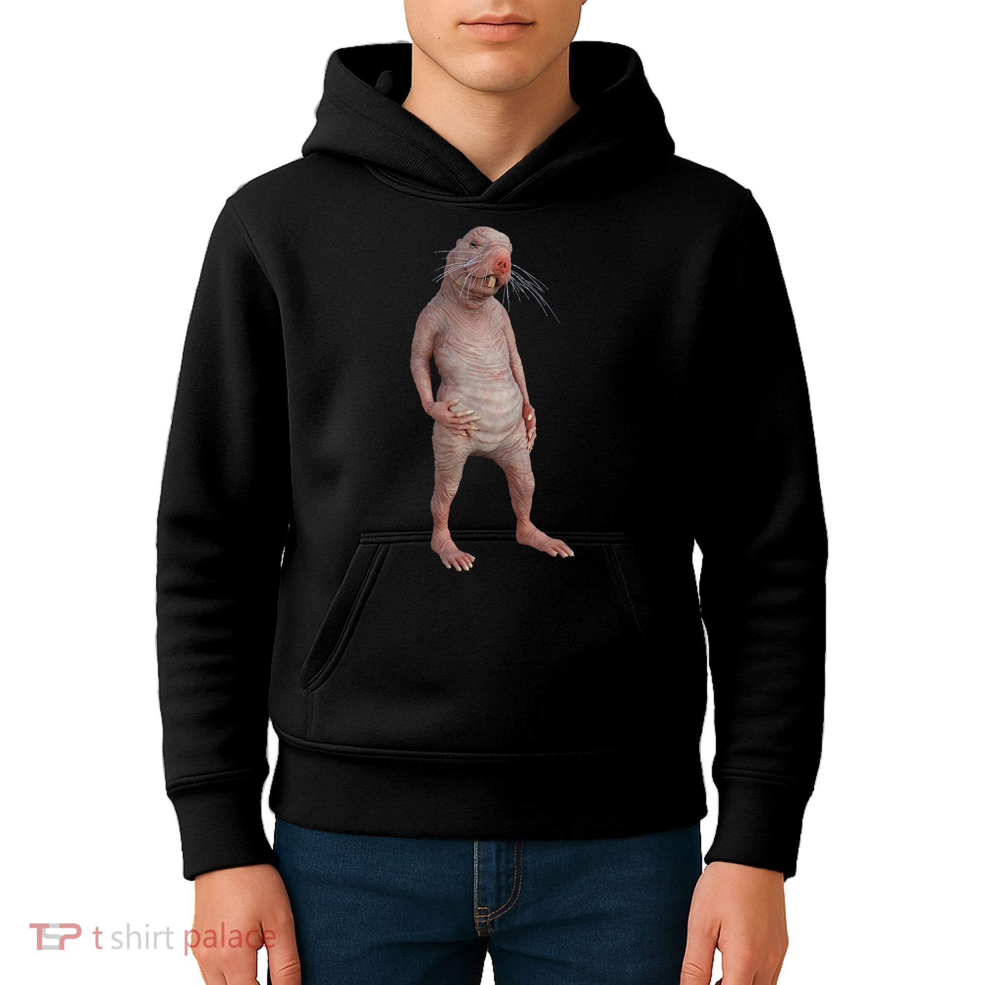Naked Mole Rat Zookeeper Safari Animal Lover Mole Rat Kids Hoodie