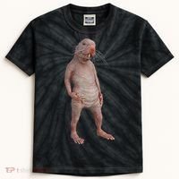 Naked Mole Rat Zookeeper Safari Animal Lover Mole Rat Kids Tie-Dye T-Shirt thumb 0