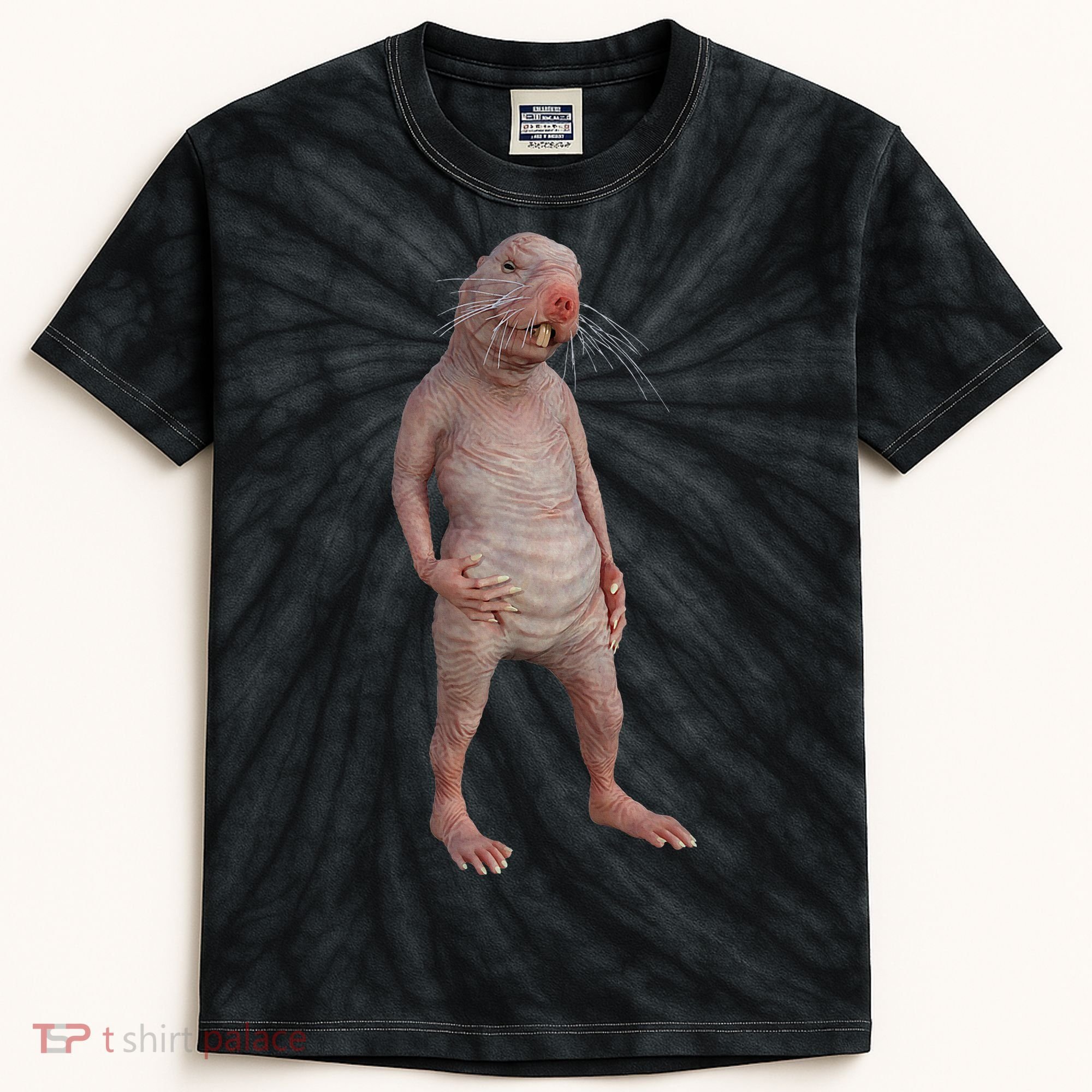 Naked Mole Rat Zookeeper Safari Animal Lover Mole Rat Kids Tie-Dye T-Shirt