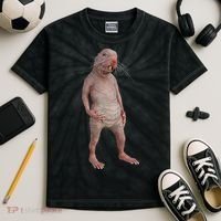 Naked Mole Rat Zookeeper Safari Animal Lover Mole Rat Kids Tie-Dye T-Shirt thumb 2