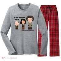No More Rhymes Now I Mean It Anyone Want A Peanut? Women's Long Sleeve Flannel Pajama Set  thumb 0
