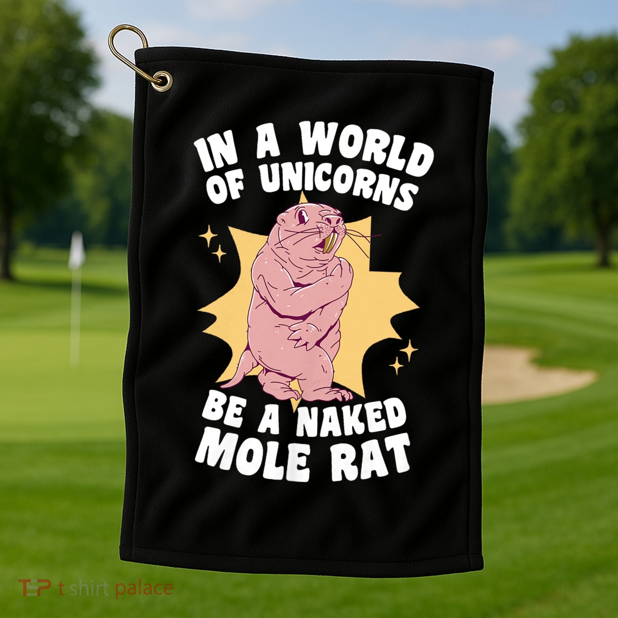 Naked Mole Rat Enthusiast (1) Golf Towel