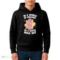 Naked Mole Rat Enthusiast (1) Kids Hoodie thumb 4