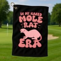 Naked Mole Rat Enthusiast Golf Towel thumb 1
