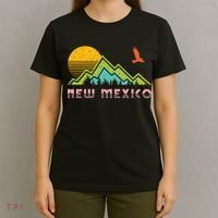 New Mexico Retro Vintage Throwback And Gift T-Shirt thumb 4