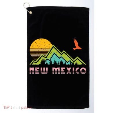 New Mexico Retro Vintage Throwback And Gift Golf Towel