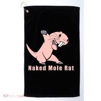Naked Mole Rat With Life Golf Towel thumb 0