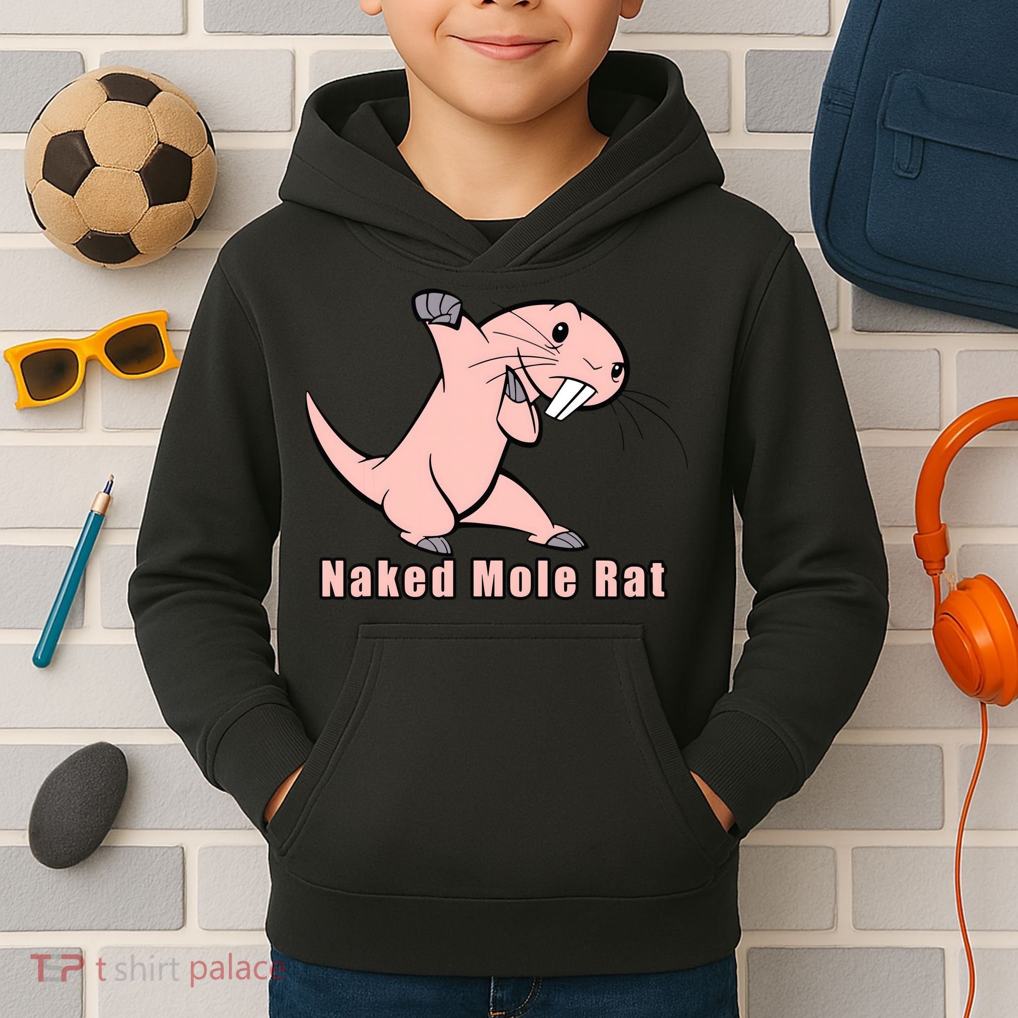Naked Mole Rat With Life Kids Hoodie