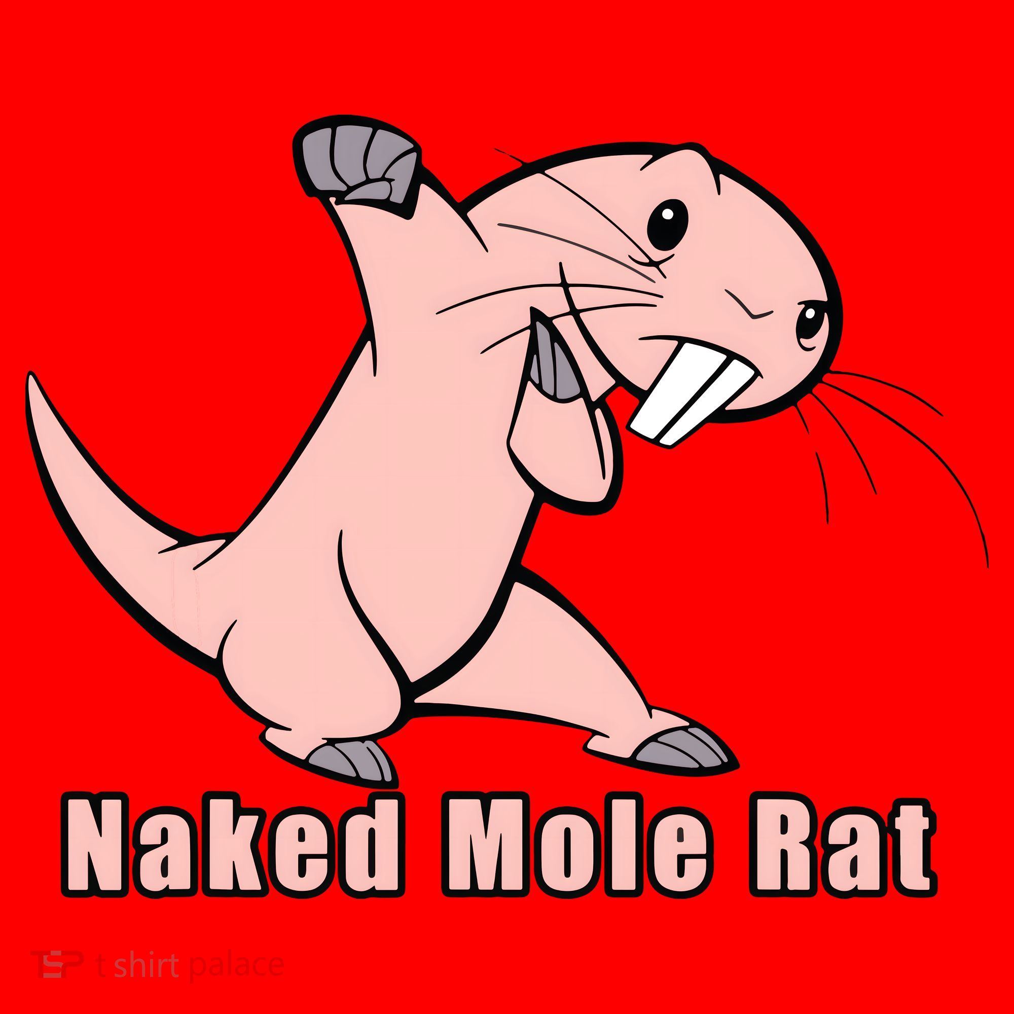 Naked Mole Rat With Life Santa Hat