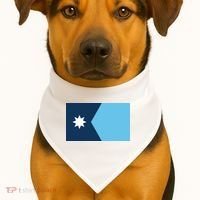 New Minnesota State Flag USA-Made Doggie Bandana thumb 1
