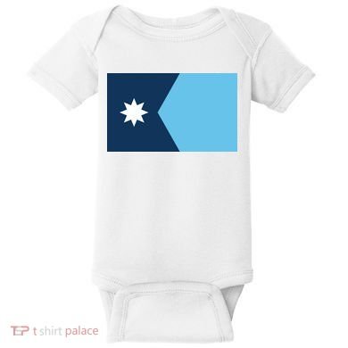 New Minnesota State Flag Baby Bodysuit
