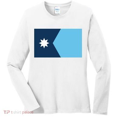 New Minnesota State Flag Women's Long Sleeve Shirt