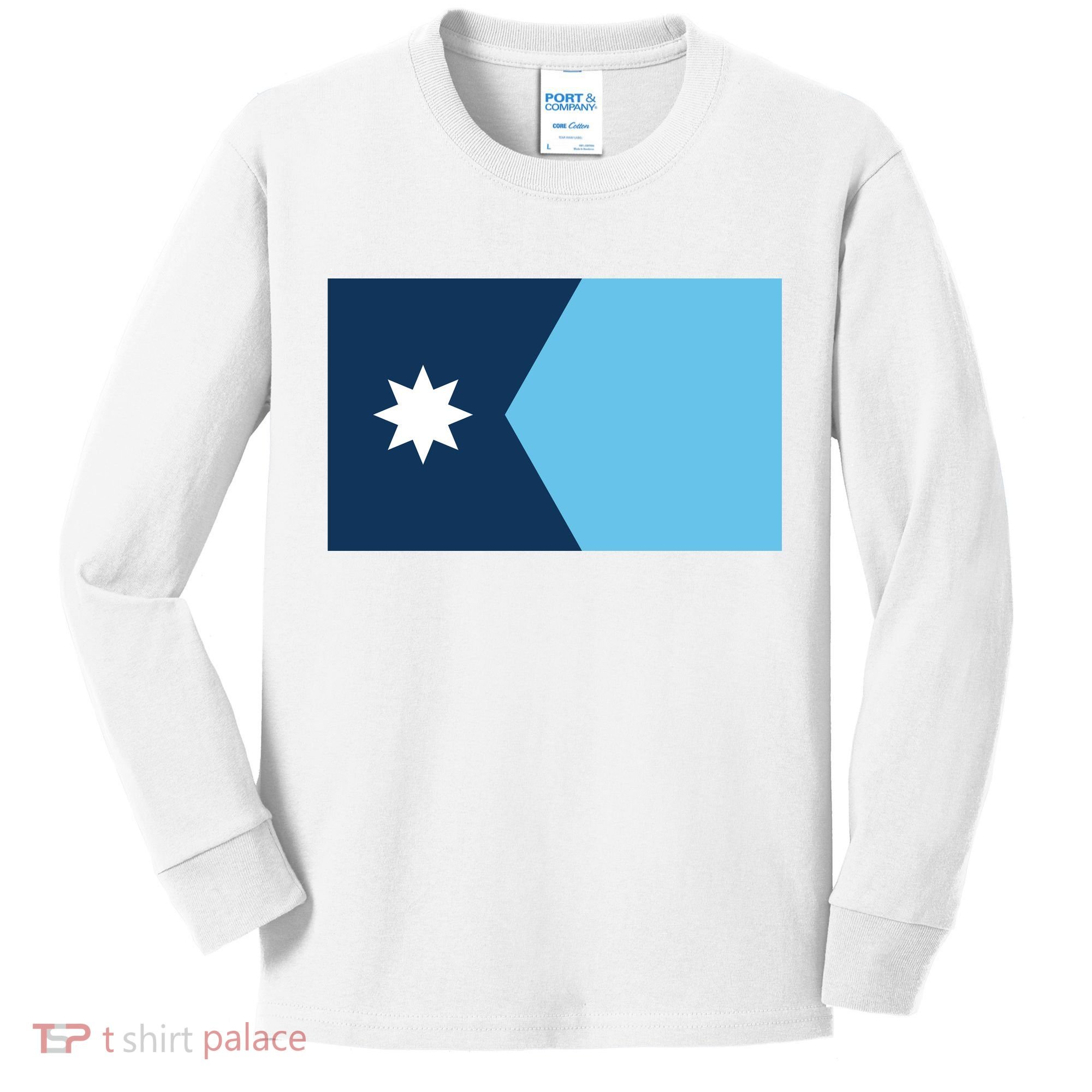 New Minnesota State Flag Kids Long Sleeve Shirt