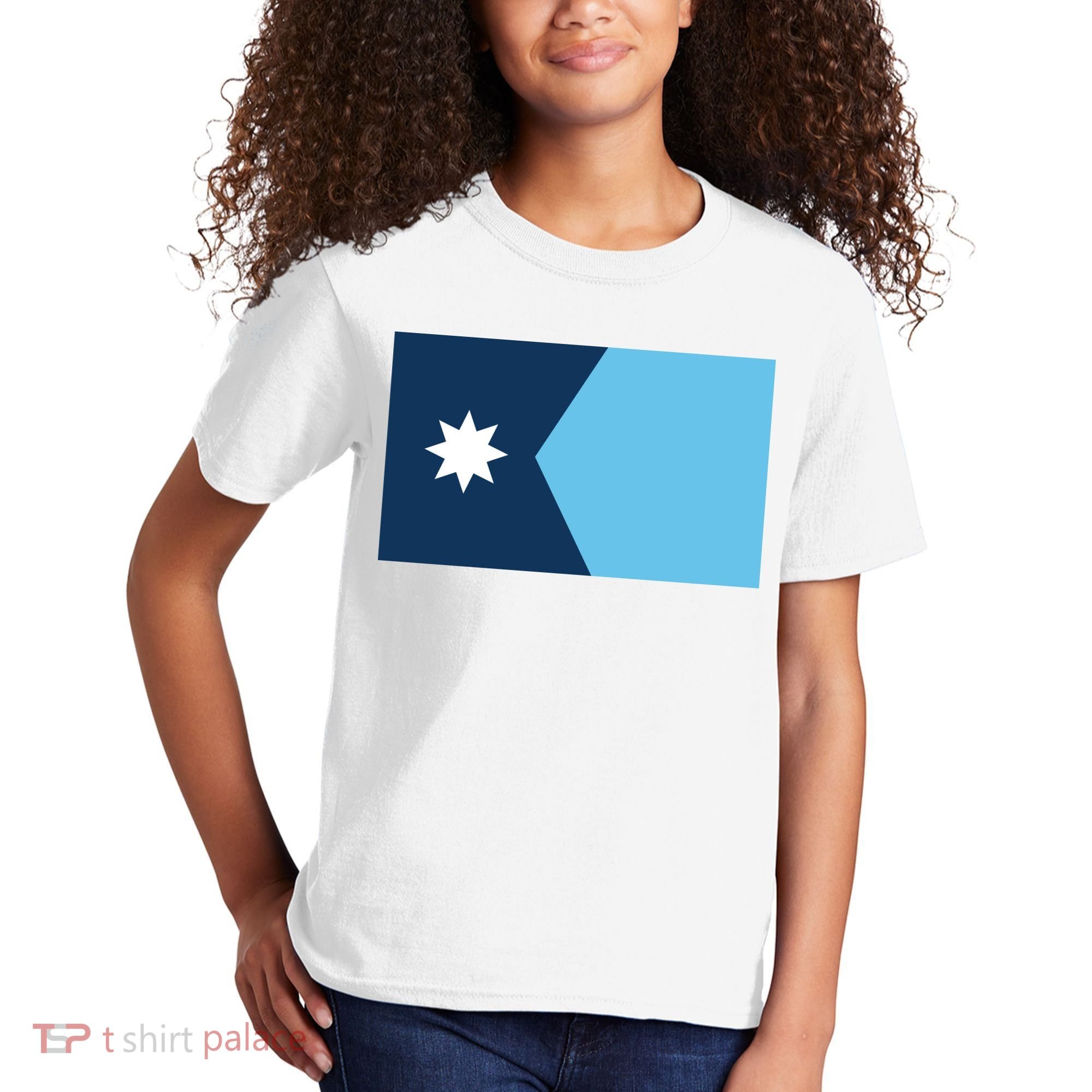 New Minnesota State Flag Kids T-Shirt