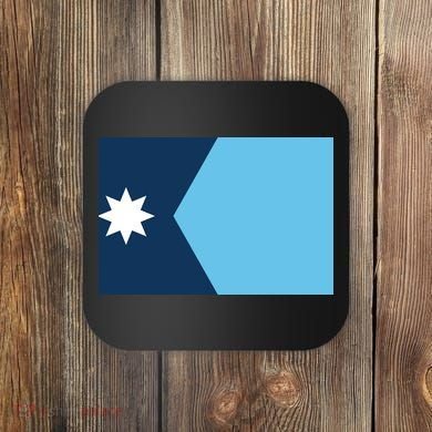 New Minnesota State Flag // 2024 Flag North Star Coaster