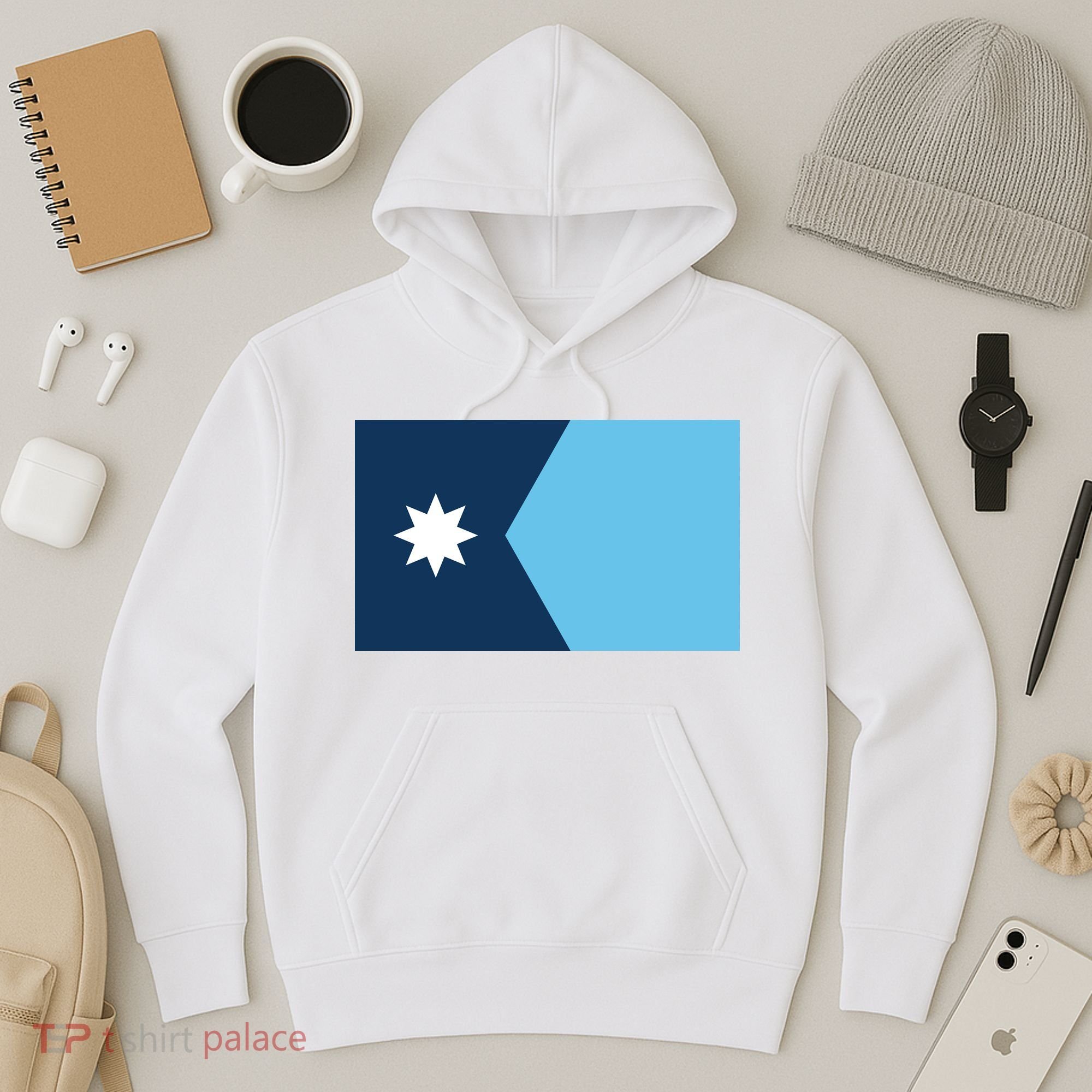 New Minnesota State Flag // 2024 Flag North Star Hoodie