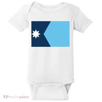 New Minnesota State Flag // 2024 Flag North Star Baby Bodysuit