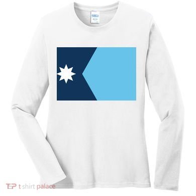 New Minnesota State Flag // 2024 Flag North Star Women's Long Sleeve Shirt