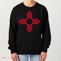 New Mexico State Flag Zia Sun Symbol Women's Sweatshirt thumb 0