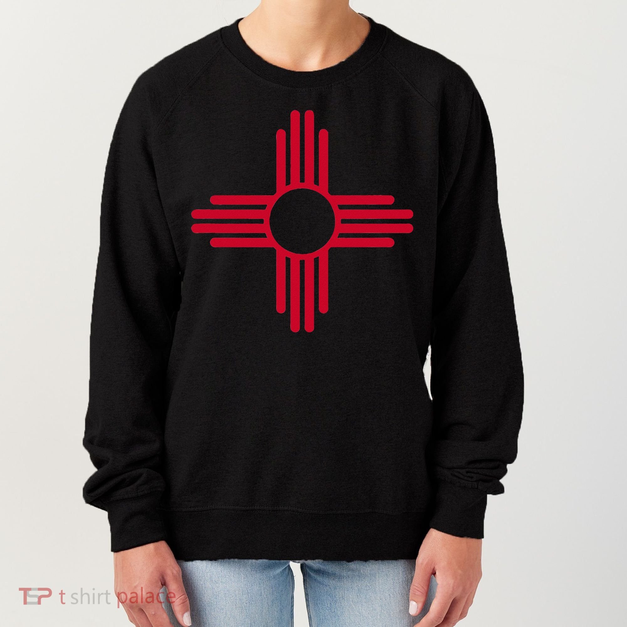 New Mexico State Flag Zia Sun Symbol Women's Sweatshirt