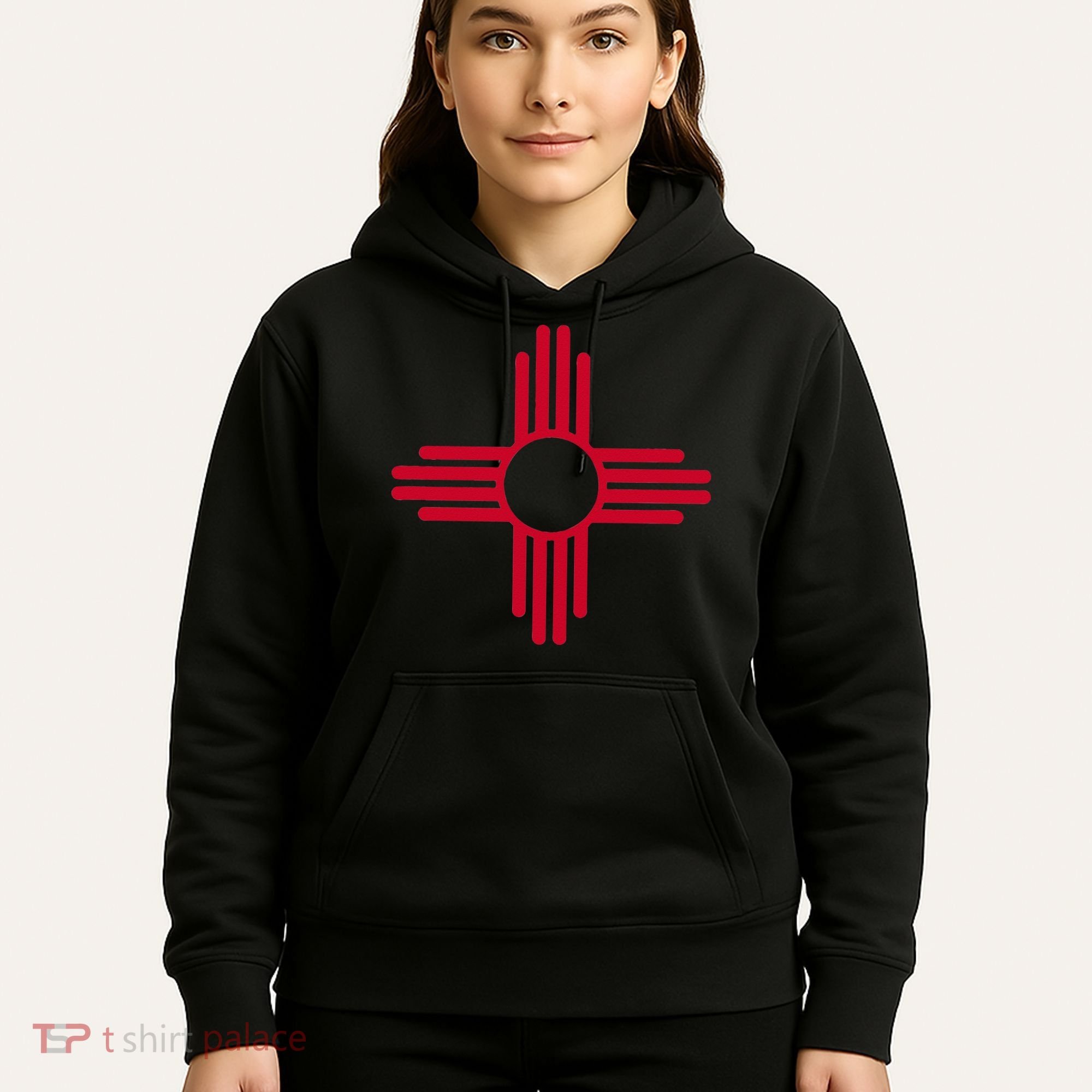 New Mexico State Flag Zia Sun Symbol Hoodie