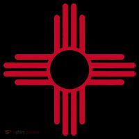 New Mexico State Flag Zia Sun Symbol Coaster thumb 2