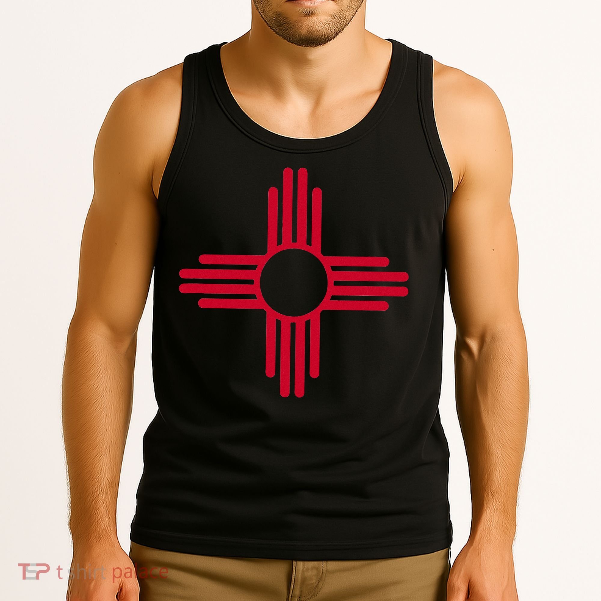 New Mexico State Flag Zia Sun Symbol Tank Top